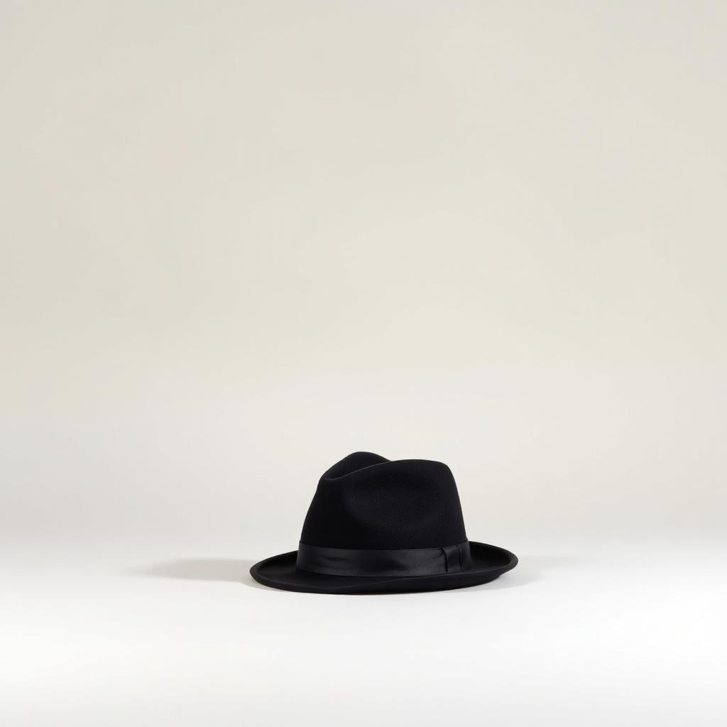 black felt fedora